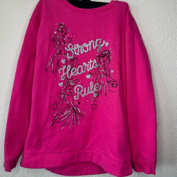 Disney Princess Sweatshirt, Jumping Beans, Softest Fleece, Size 8, Pink - Picture 1 of 3